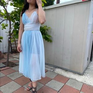 Sheer baby blue cupcake fairy dress